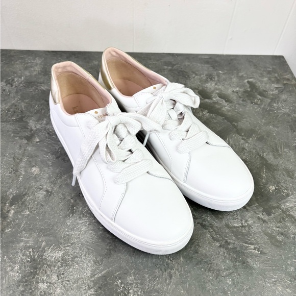 Kate Spade NY lift leather sneakers white size 9.5 - Picture 2 of 7
